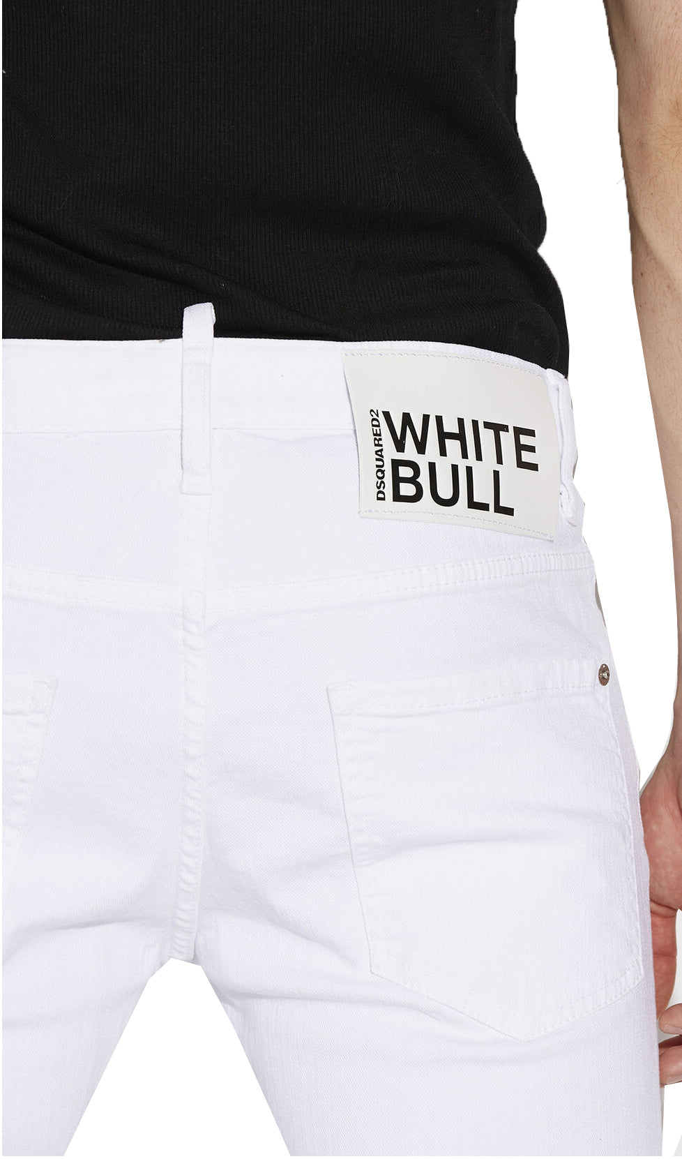 DSQUARED2 Skater White Denim in white – view 3 of 3