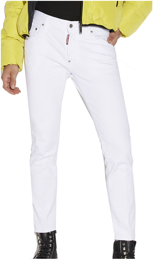 DSQUARED2 Skater White Denim in white – view 1 of 3