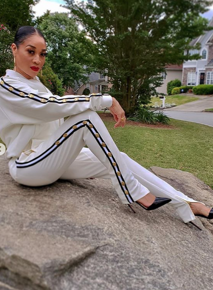 Men&#39;s Long Sleeve Icon Track Jacket with HAMSA Hand-Red