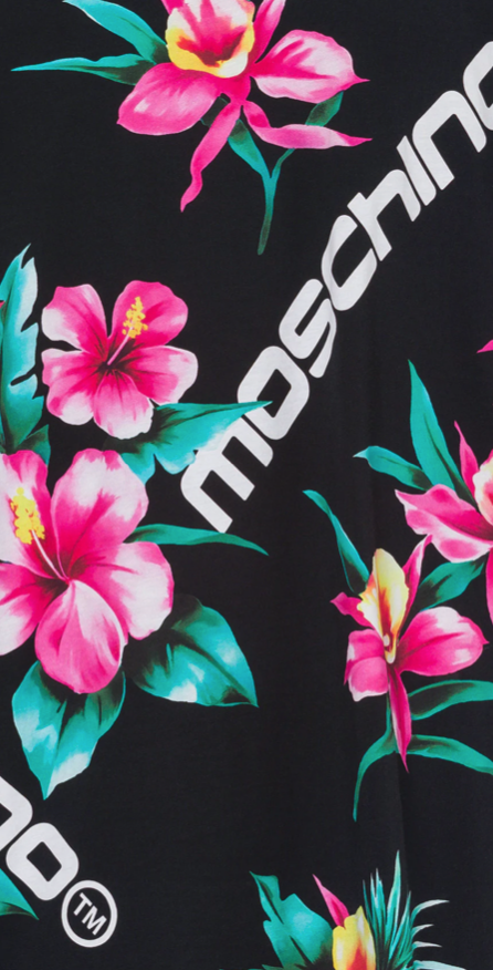 Hibiscus Print Jersey T-shirt
