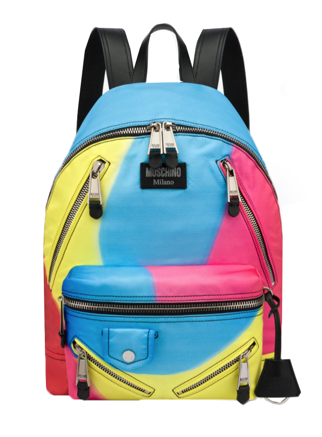 Moschino Projection Print Nylon Backpack in Multi – view 1 of 4