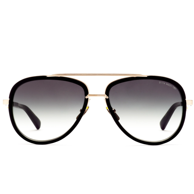 DITA MACH-TWO//MATTE BLACK-ANTIQUE 12K GOLD W/ G-15 TO CLEAR - AR