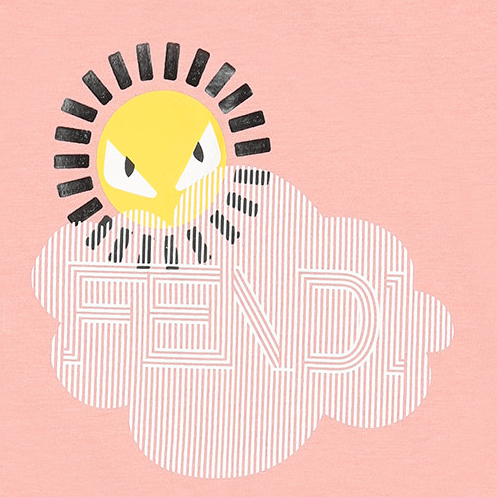 Fendi | Girls pink jersey T-shirt - PureAtlanta.com