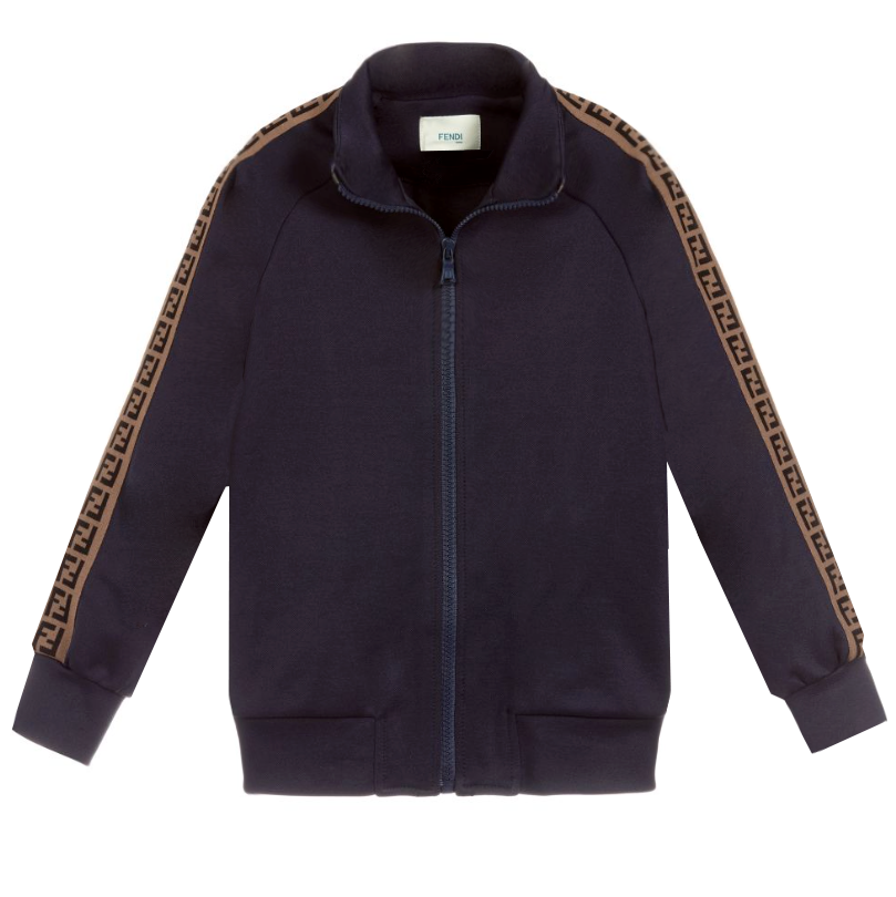 Fendi Unisex Kids Track Jacket - Navy - PureAtlanta.com Fendi Unisex Kids Track Jacket - Navy - PureAtlanta.com