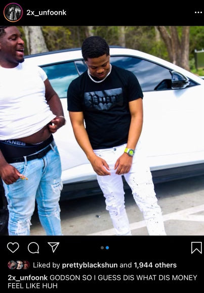 Black on Black Logo Tee Shirt