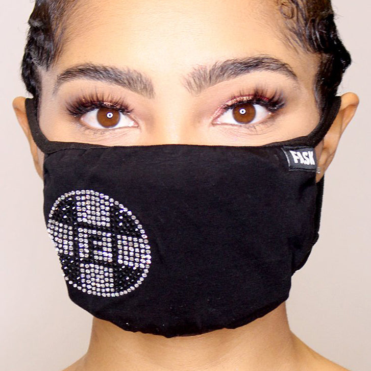 FASK Logo Cotton 2.0 Stoned Mask with Interchangeable Filter and Adjustable Size Strap