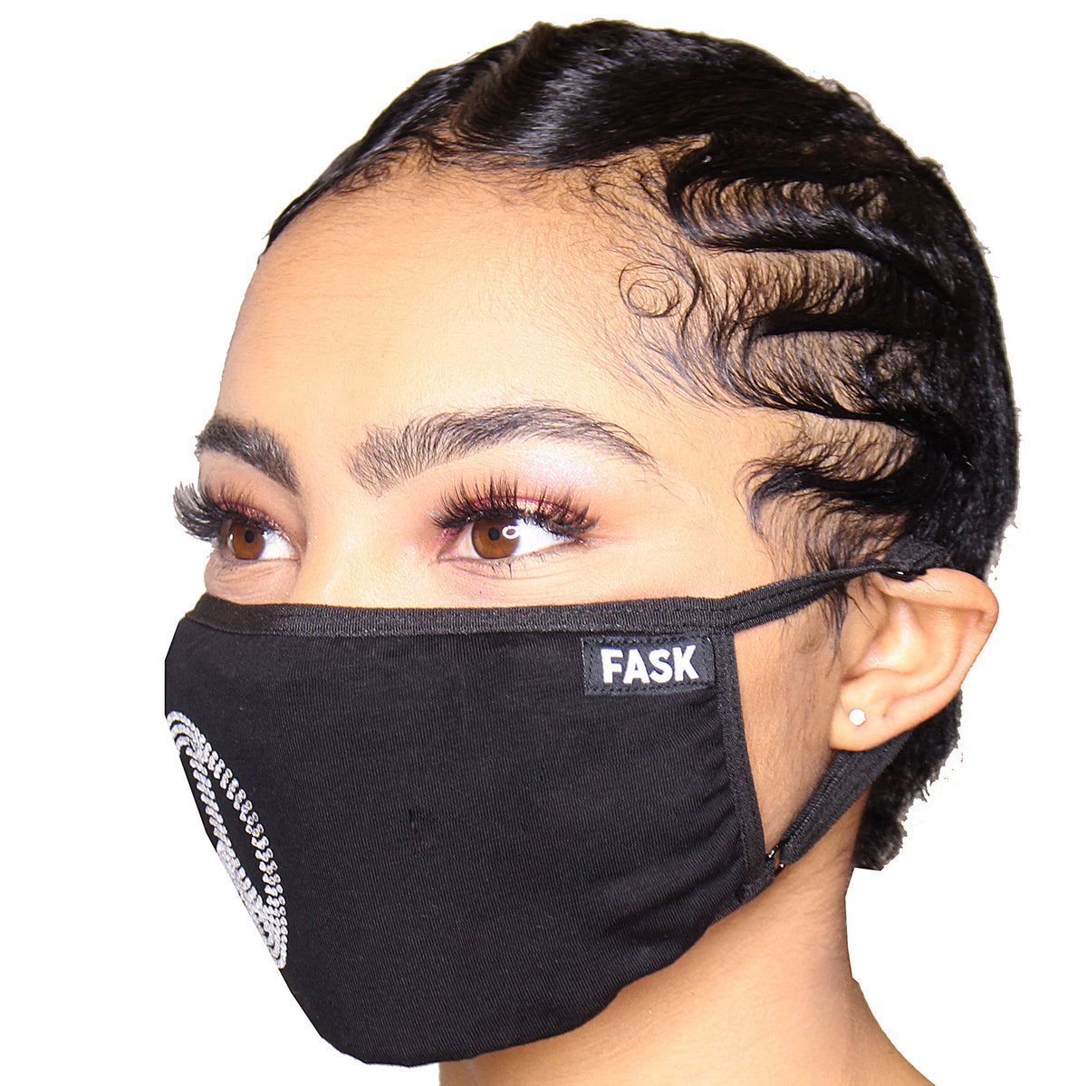 FASK Peace Cotton 2.0 Stoned Mask with Interchangeable Filter and Adjustable Size Strap