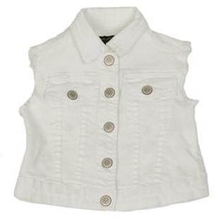 Kids TR | Girls Denim White Heat Vest