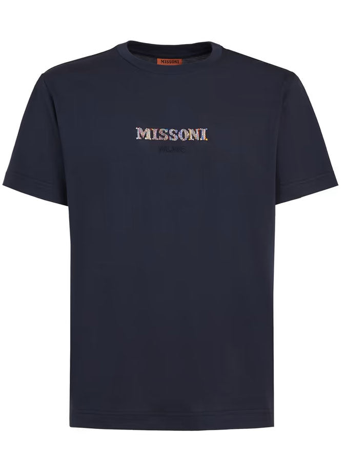 PIMA COTTON JERSEY TSHIRT  - NAVY