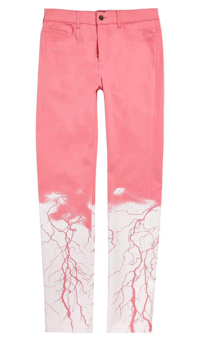 VONDUTCH MJB X PINK JEANS WITH WHITE PATCHES
