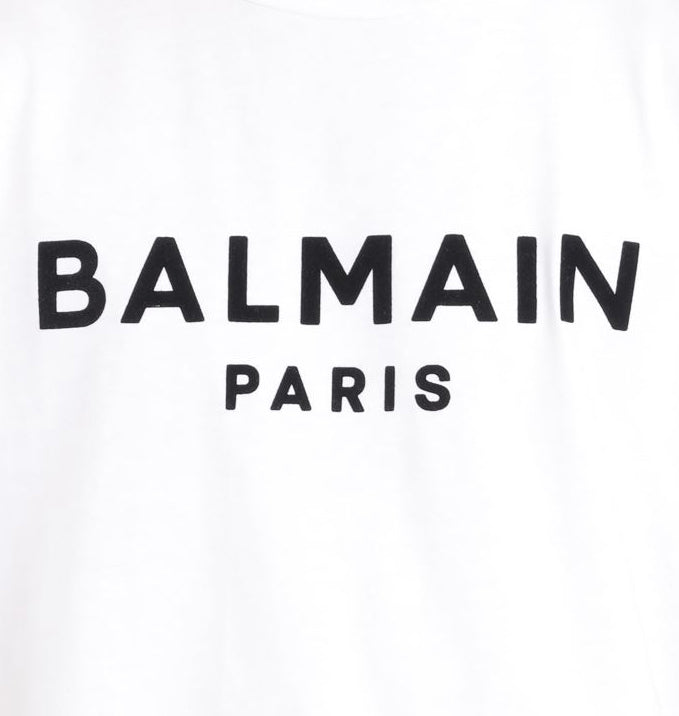 Balmain Printed T-Shirt - White & Black