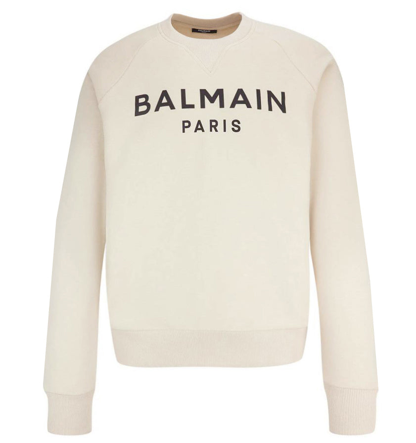 Balmain Logo Crewneck Sweatshirt - Tan