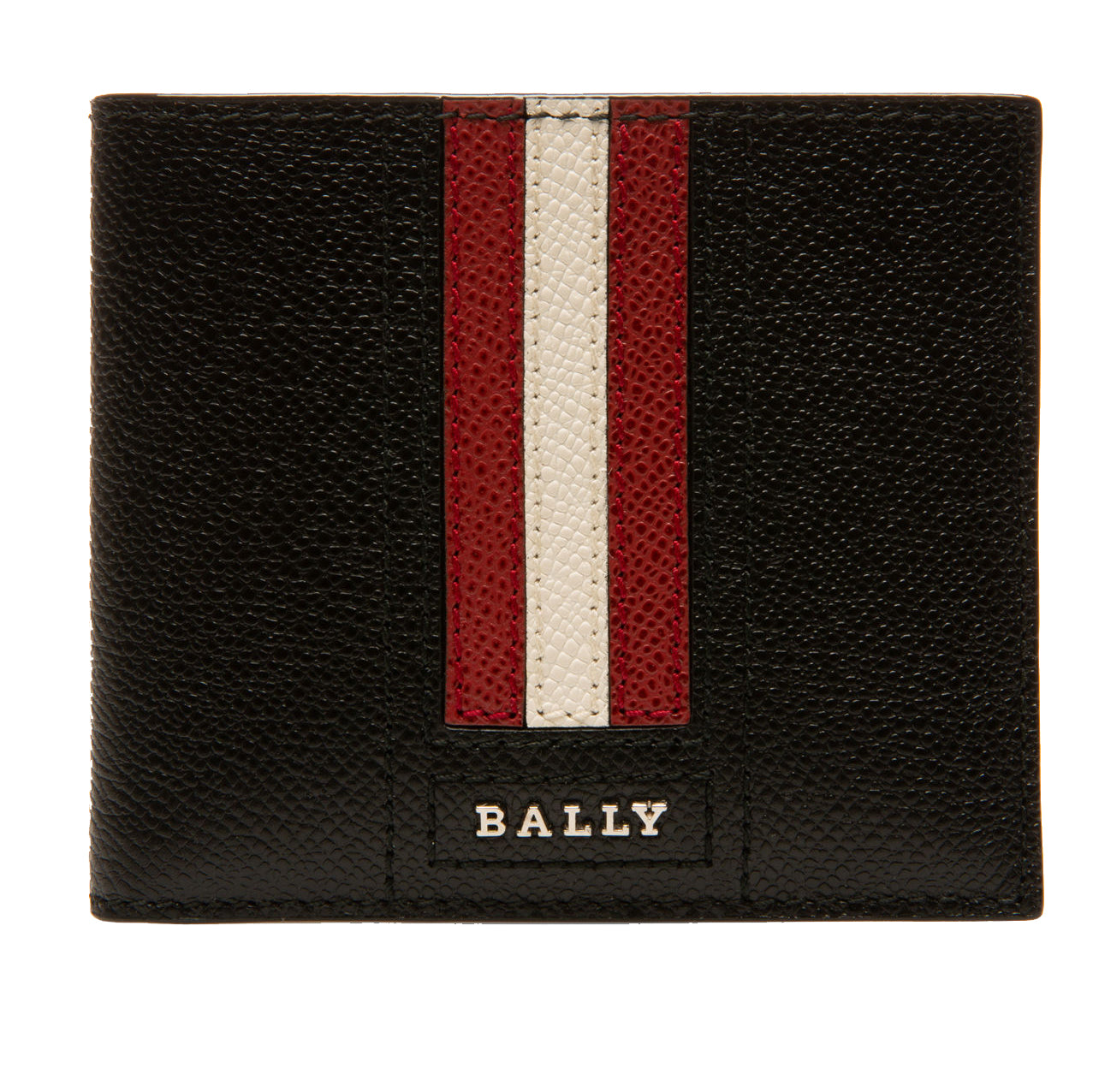 Men's Embossed Leather bifold wallet-Black