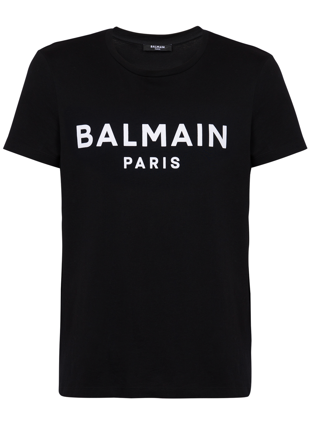 Balmain printed logo T-shirt in noir/blanc – view 1 of 2