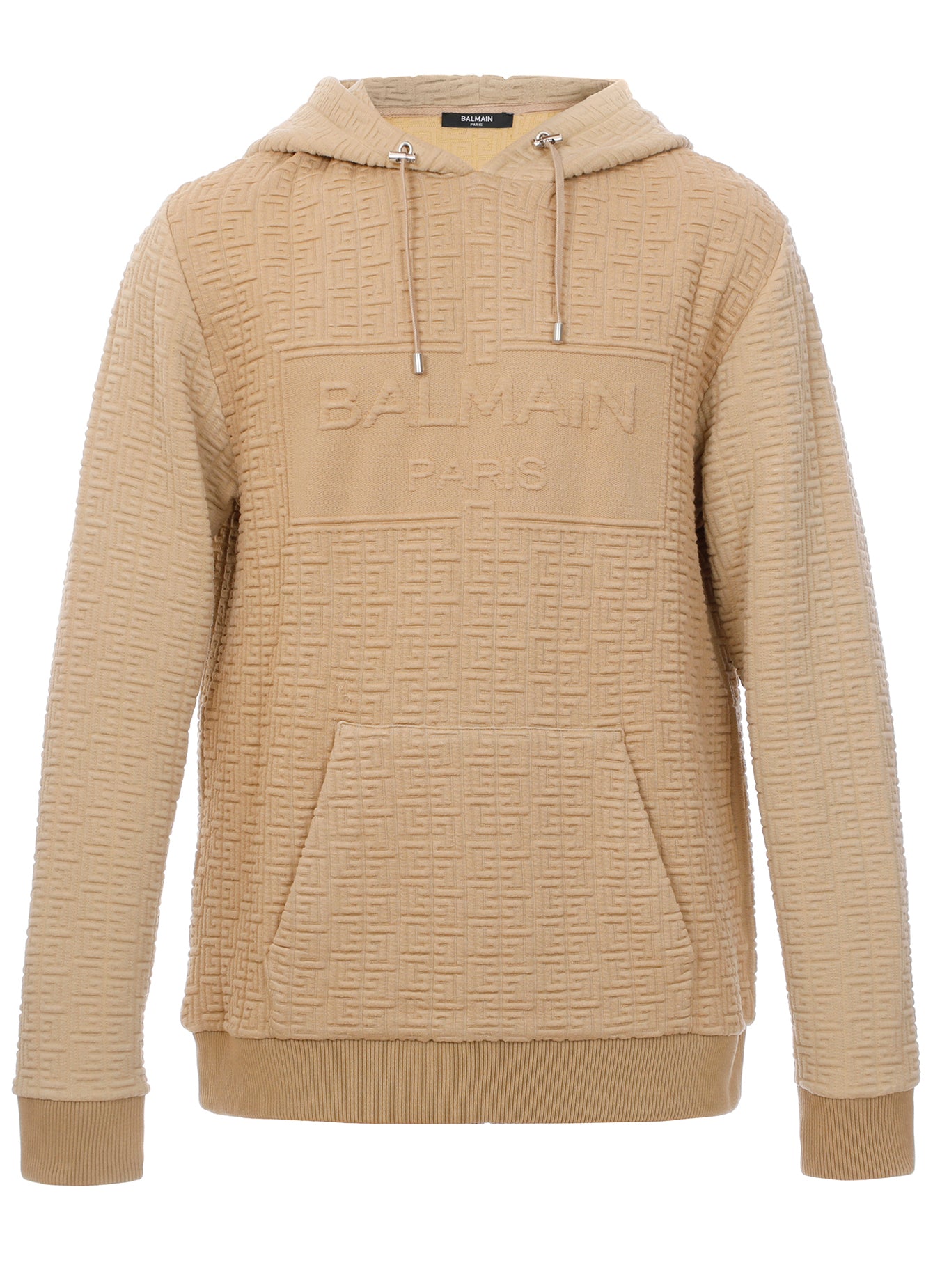 Balmain Monogram Hoodie in Brown