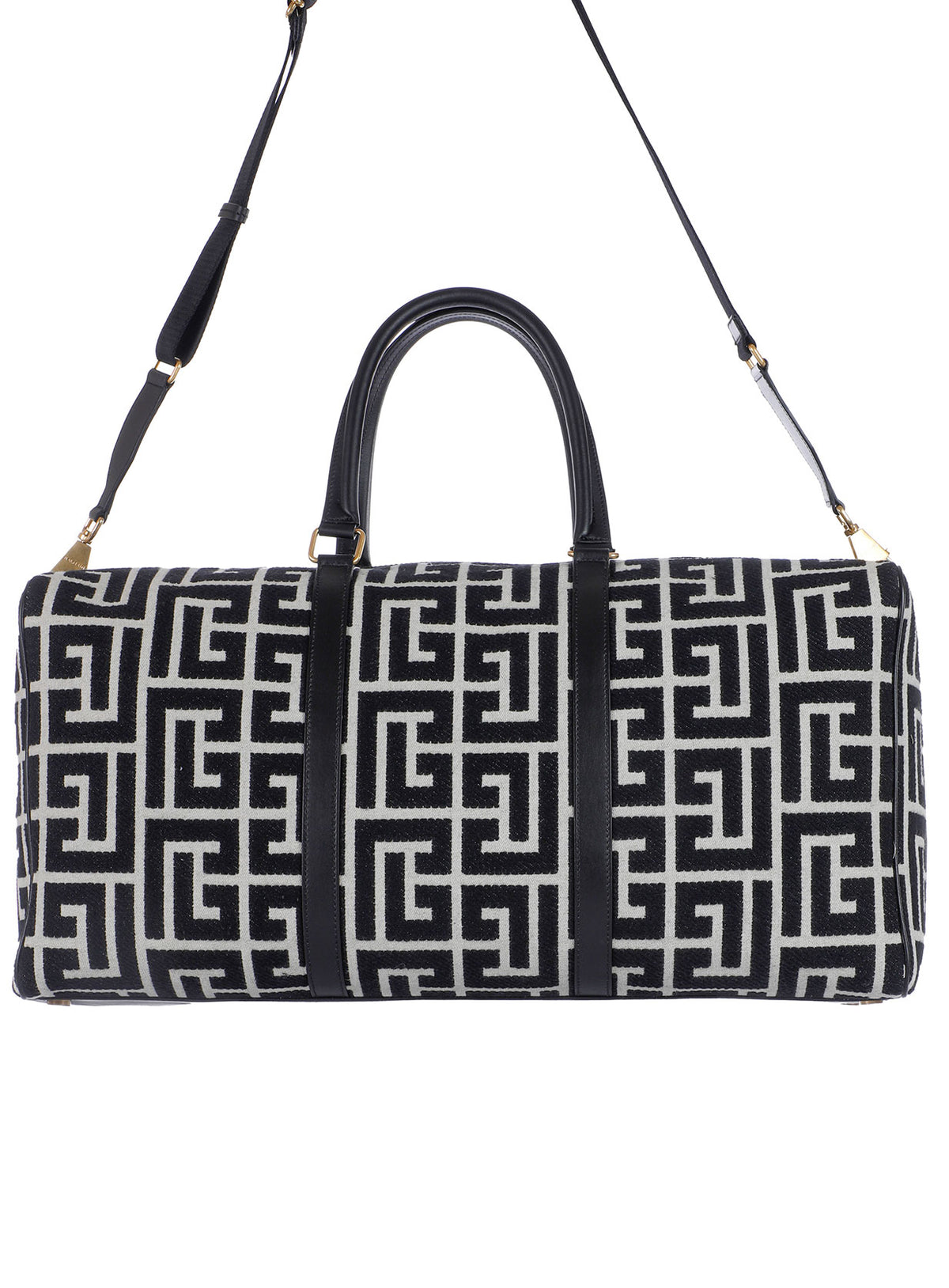 VOYAGE BAG 50-MAXI MONOGRAM JACQUARD -  IVORY/BLACK