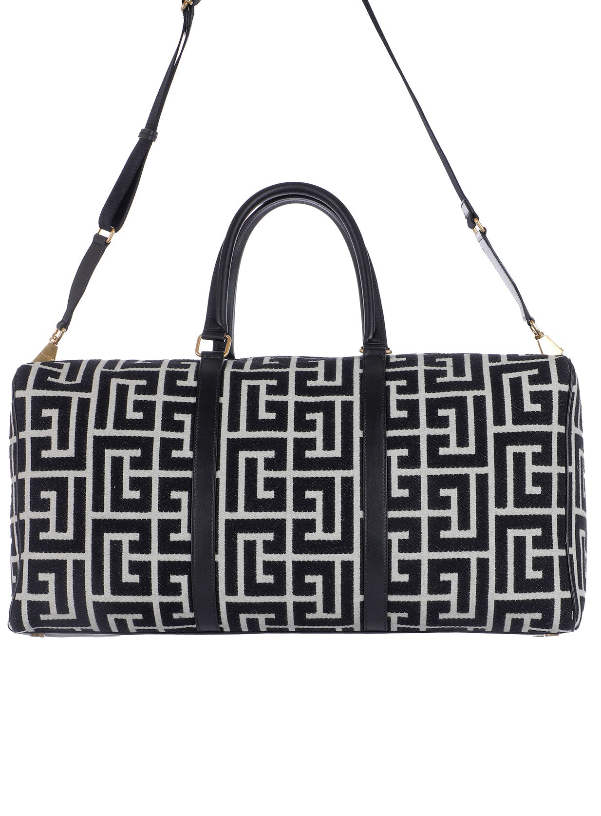 VOYAGE BAG 50-MAXI MONOGRAM JACQUARD -  IVORY/BLACK
