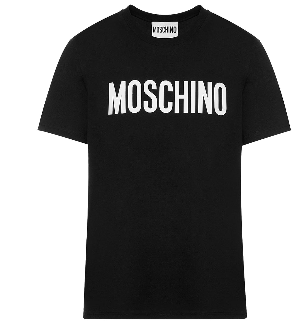 Moschino logo t-shirt in black – view 1 of 2