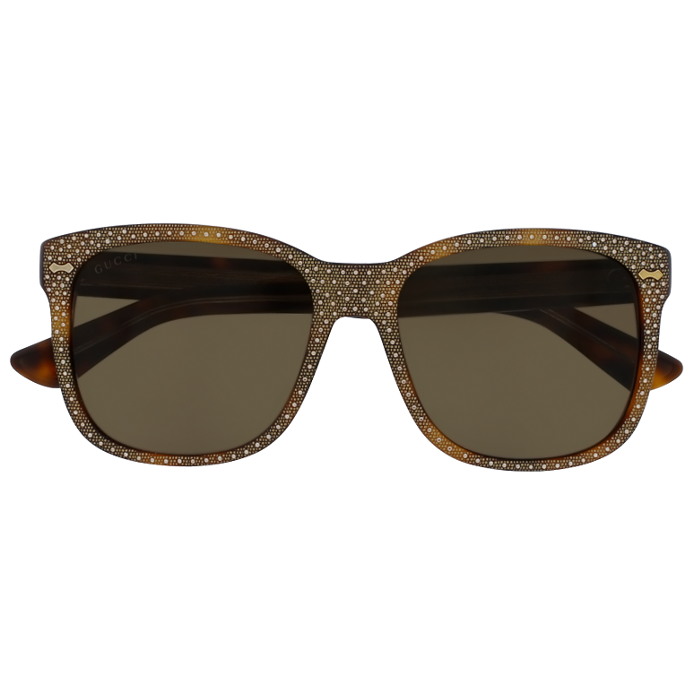 GUCCI Square-frame rhinestone sunglasses – view 1 of 2