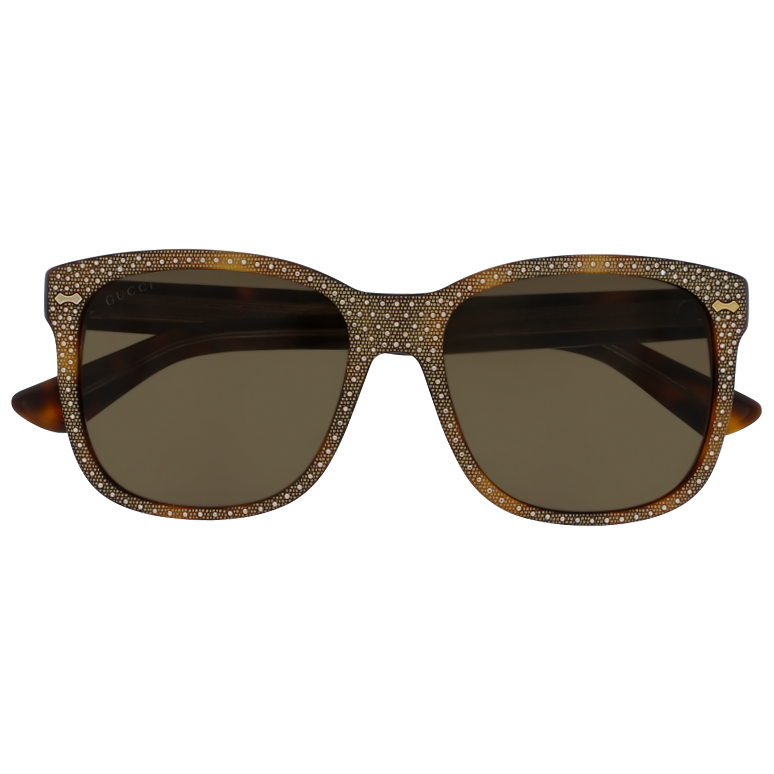 GUCCI Square-frame rhinestone sunglasses