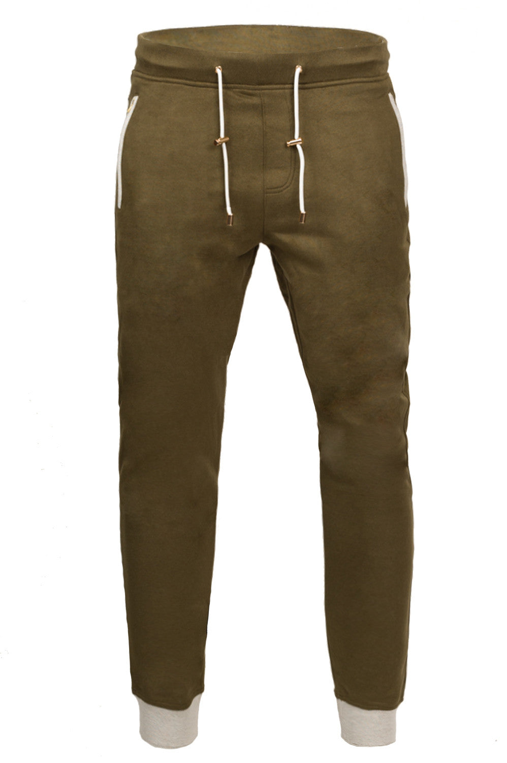 Alibi Paris Men's Suede Joggers - Olive – view 1 of 2