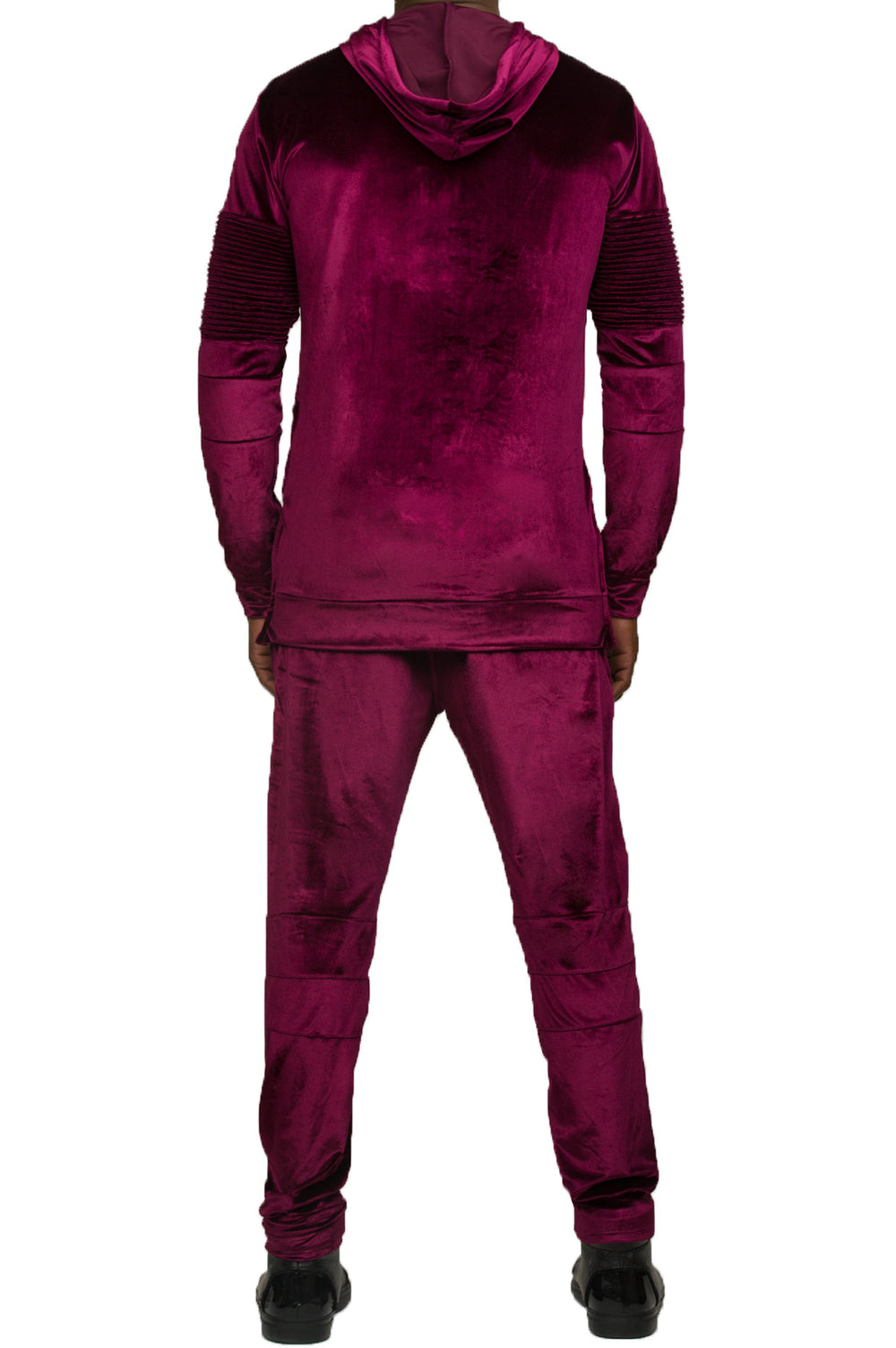 Velour Purple Biker Jogger