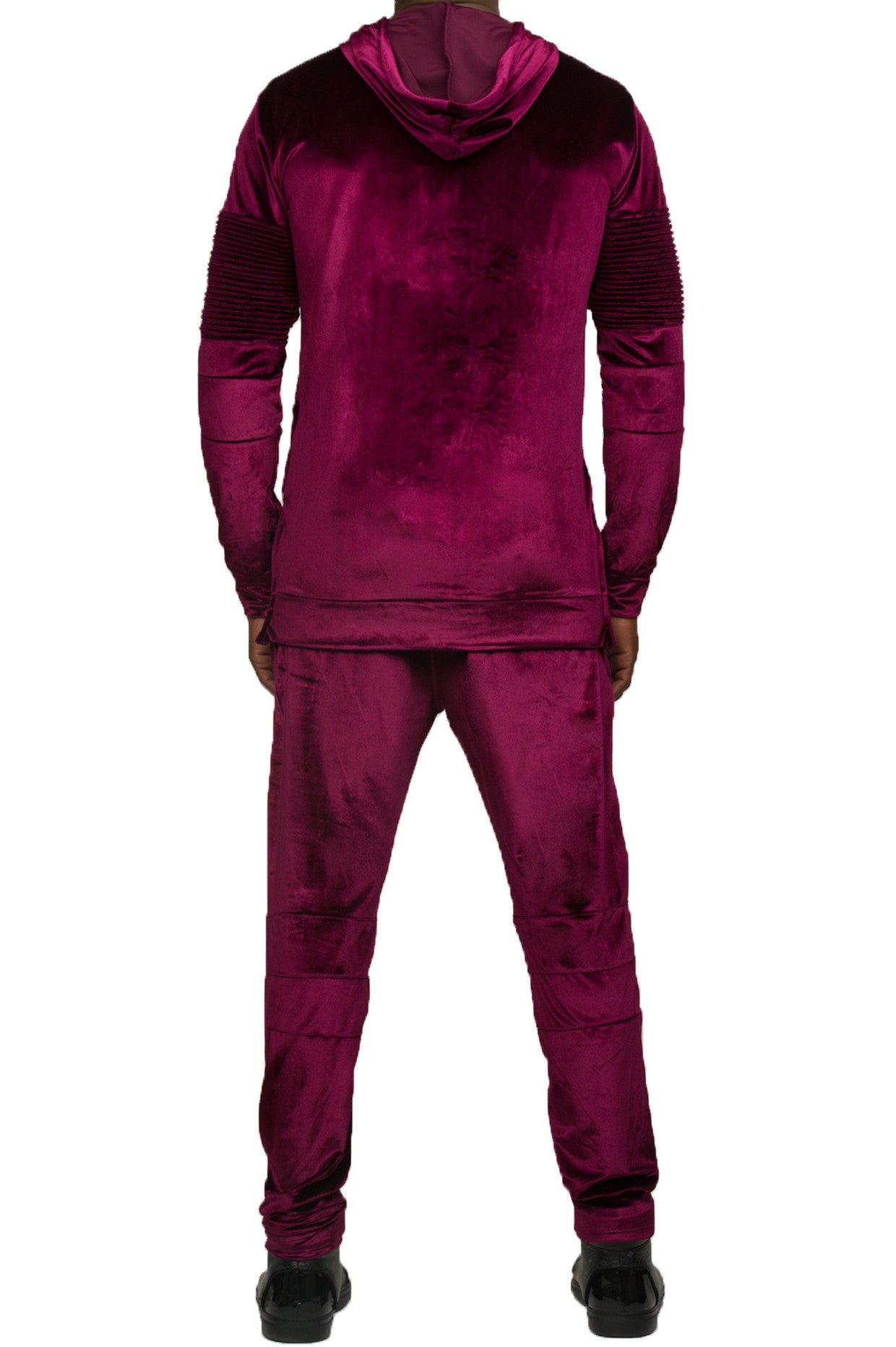 Velour Purple Biker Jogger