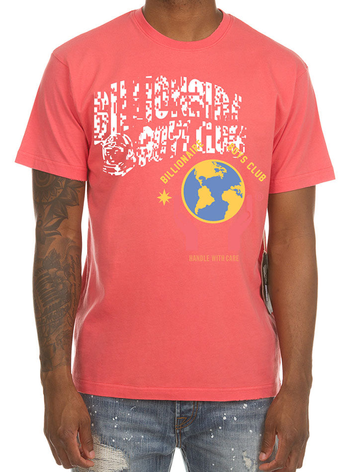 Billionaire Boys Club BB Arch Short Sleeve Tee in Dubarry coral – view 1 of 1