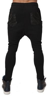 Black Kaviar Gwendal Leather Pocket Pants