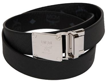 MCM Reversible Visetos "Large Silver Buckle" Belt