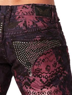 Robin's Jean In Sioux Print (Black Diamond Swarovski)