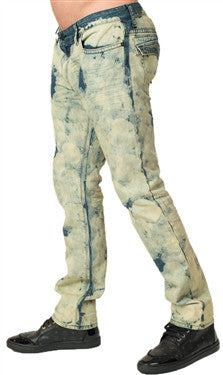 Robin's Jean In Bleach Acid (Clear/Aquamarine Swarvoski)