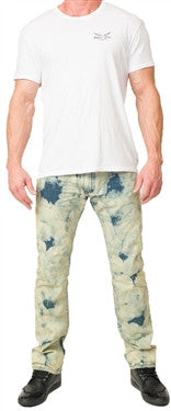 Robin's Jean In Bleach Acid (Clear/Aquamarine Swarvoski)
