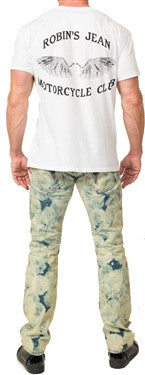 Robin's Jean In Bleach Acid (Clear/Aquamarine Swarvoski)