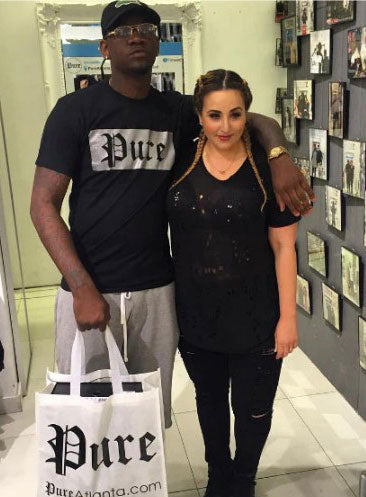 New 2021 Black Logo Tee with Silver Pure Logo