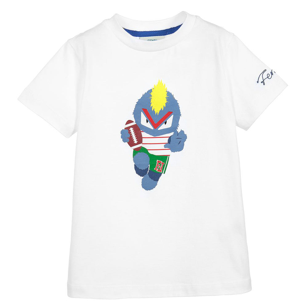 Fendi Baby Boy SS  Bug-Kun Logo T-Shirt