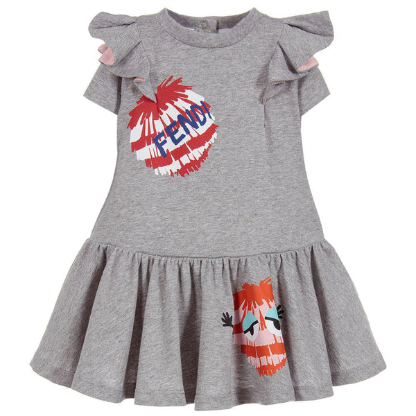 Fendi Dress, Gray, Multicolor Size 12M