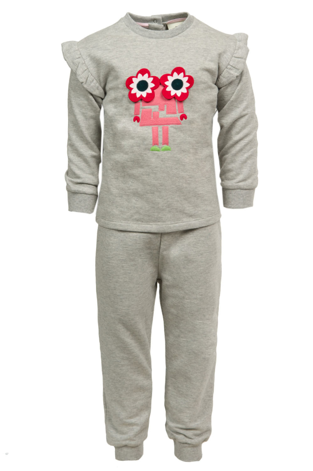 Girls Flower Jogging Set