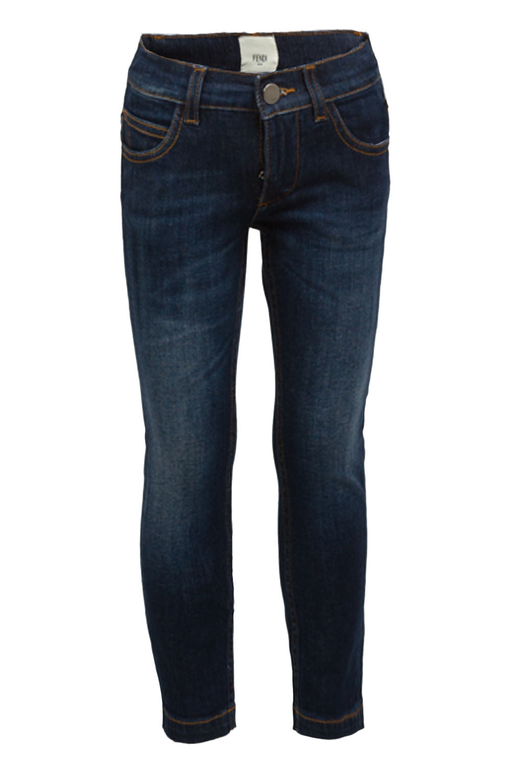 Fendi Boys Monster Denim Pants in dark blue – view 1 of 2