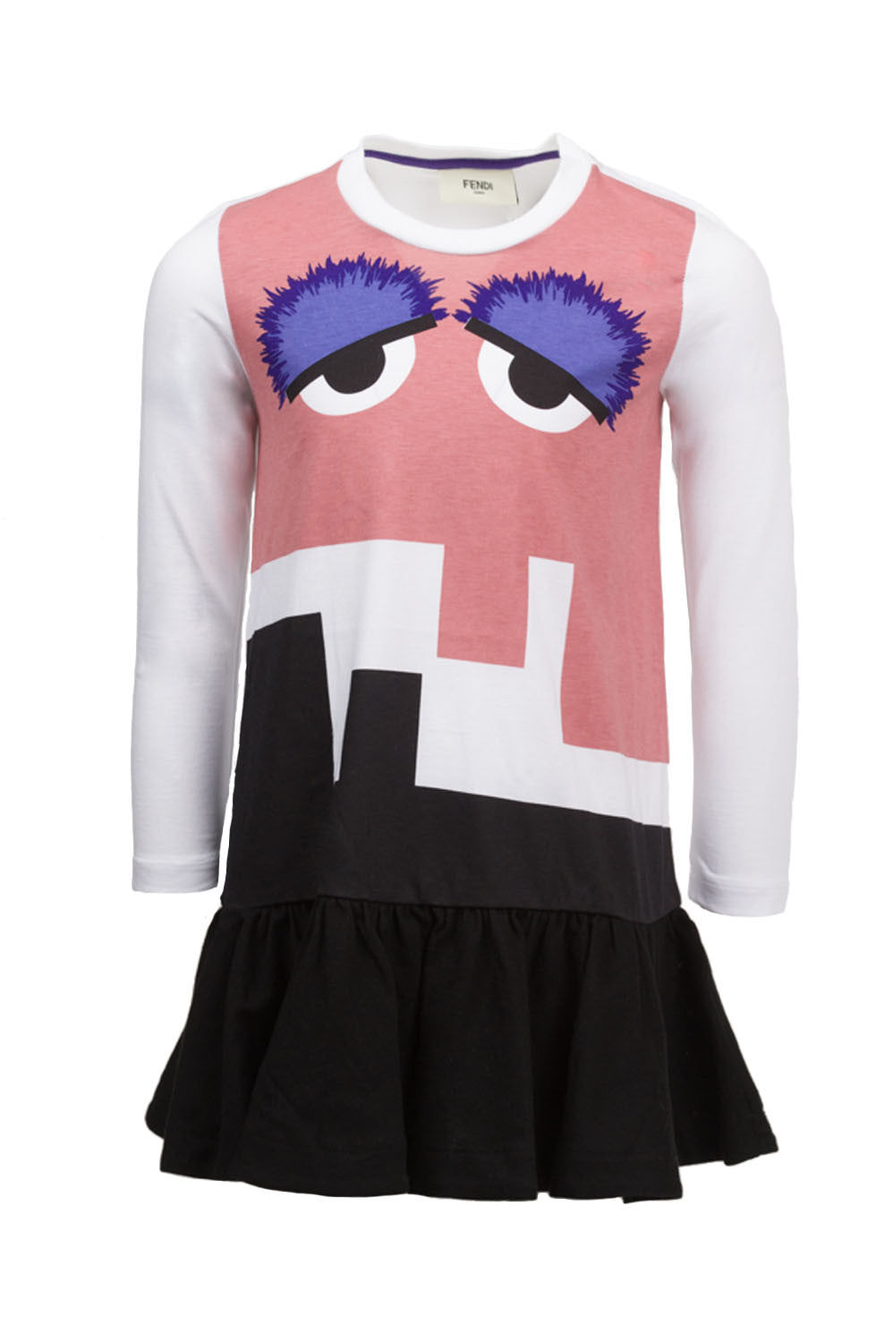 Fendi Girl Monster Long Sleeve Dress in multicolor – view 1 of 1