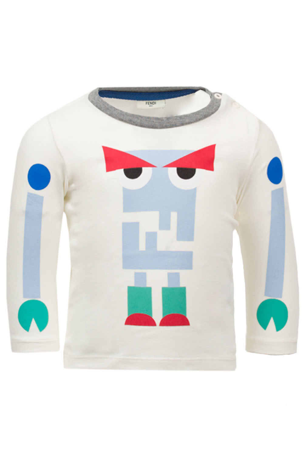 Fendi Kids Monster Toy Long Sleeve in cream – view 1 of 1