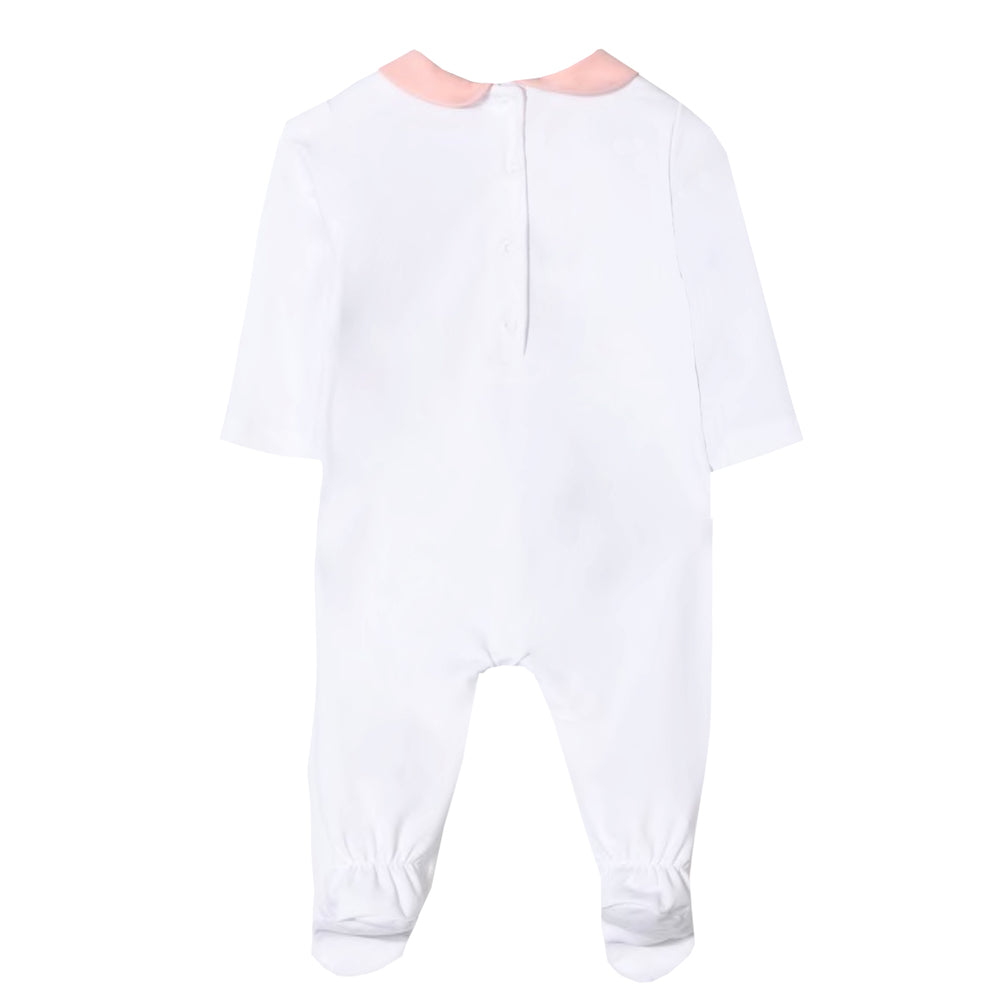 Fendi | Baby Girl Heart Logo Footie
