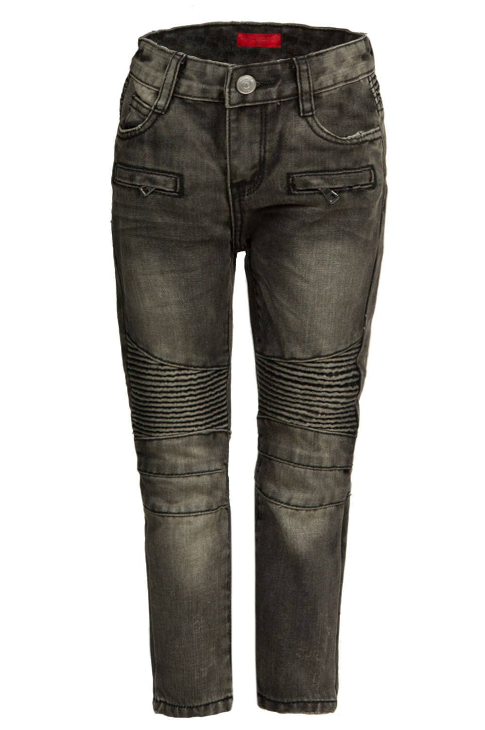 Clayton Grey Biker Denim