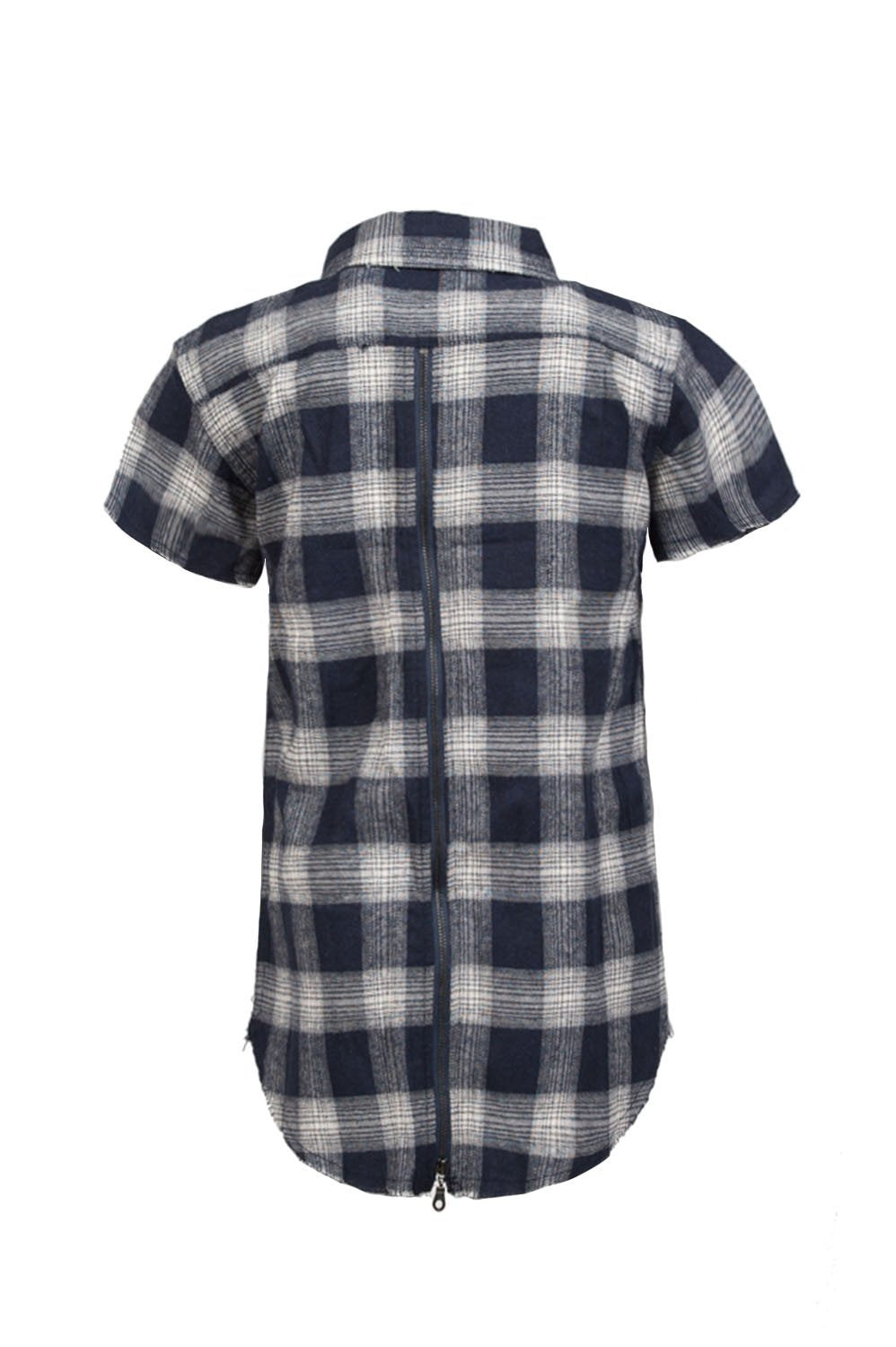 Marcus Navy Plaid Shirt