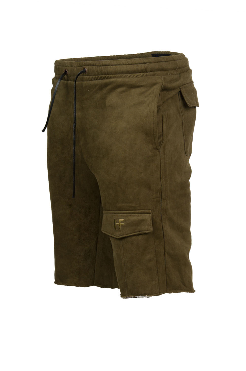 Homme + Femme Accent Shorts in olive – view 2 of 3