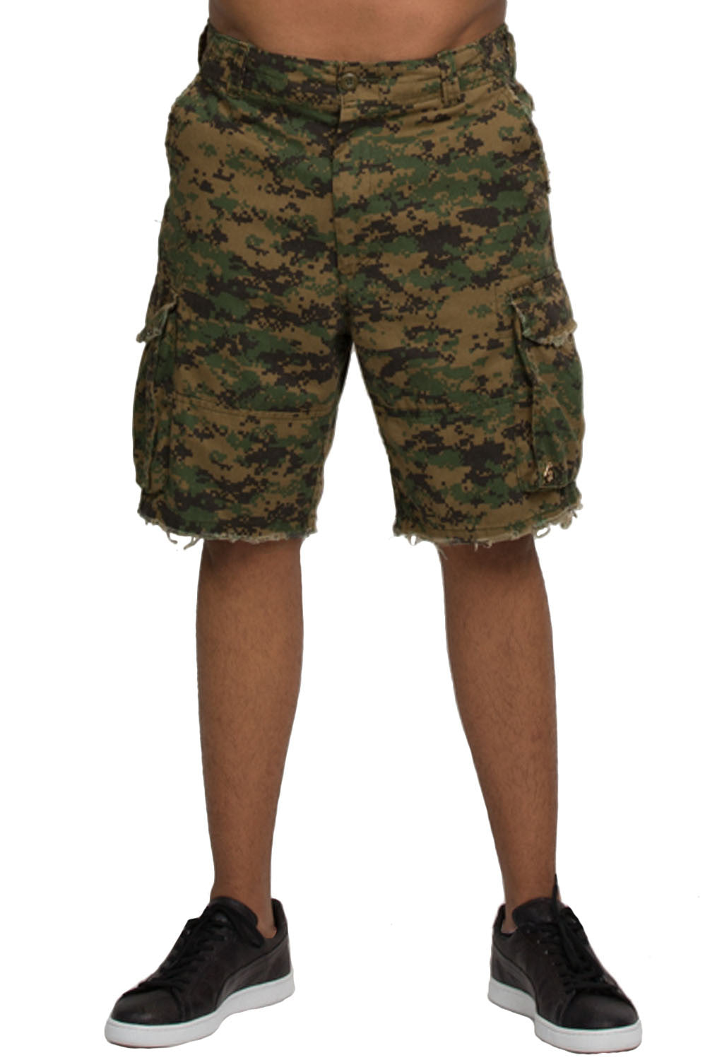 Digital Camo Cargo Shorts