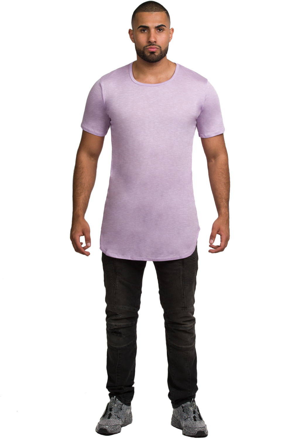 Kash Elongated Tunic in lavender – view 3 of 4