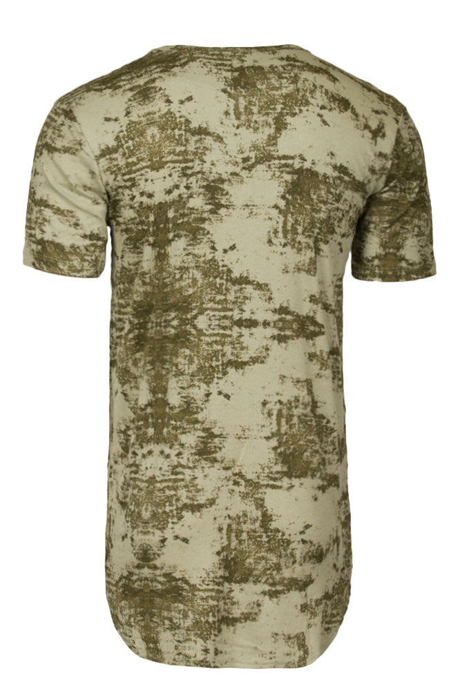 Kash Elongated Ink Blot Tunic in green – view 7 of 7