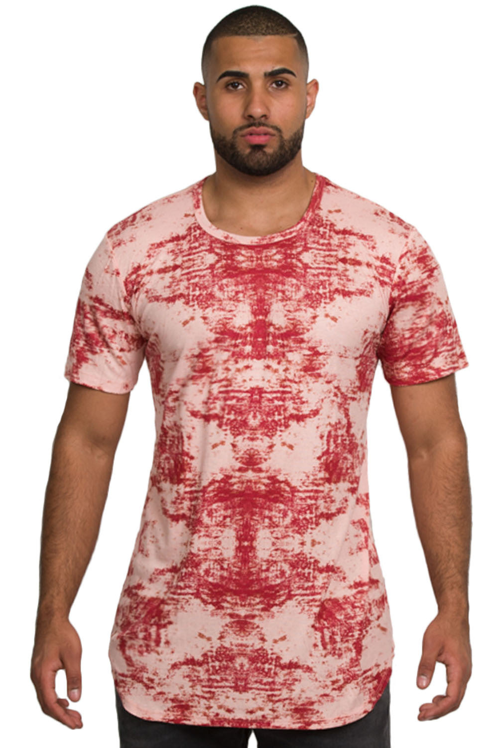 Kash Elongated Red Ink Blot Tunic – view 1 of 7