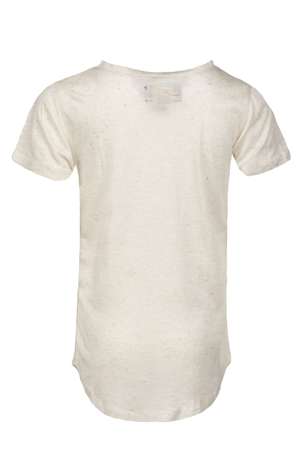 Extended Oatmeal V Neck Tee